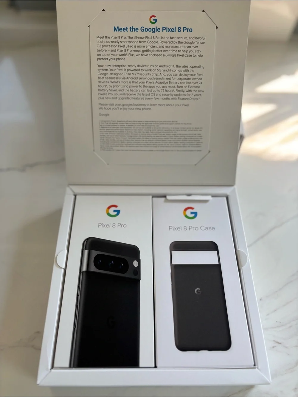 Brand New Google Pixel 8 Pro and Case